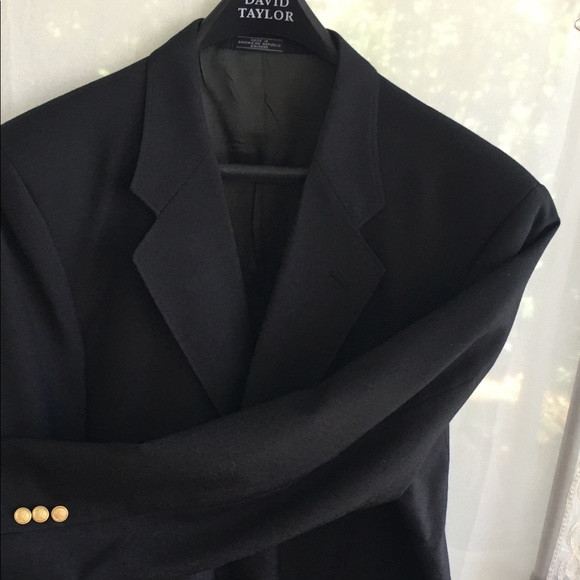 David Taylor Other - David Taylor Black Sport Coat 46R